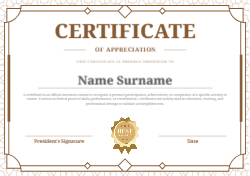 Certificates