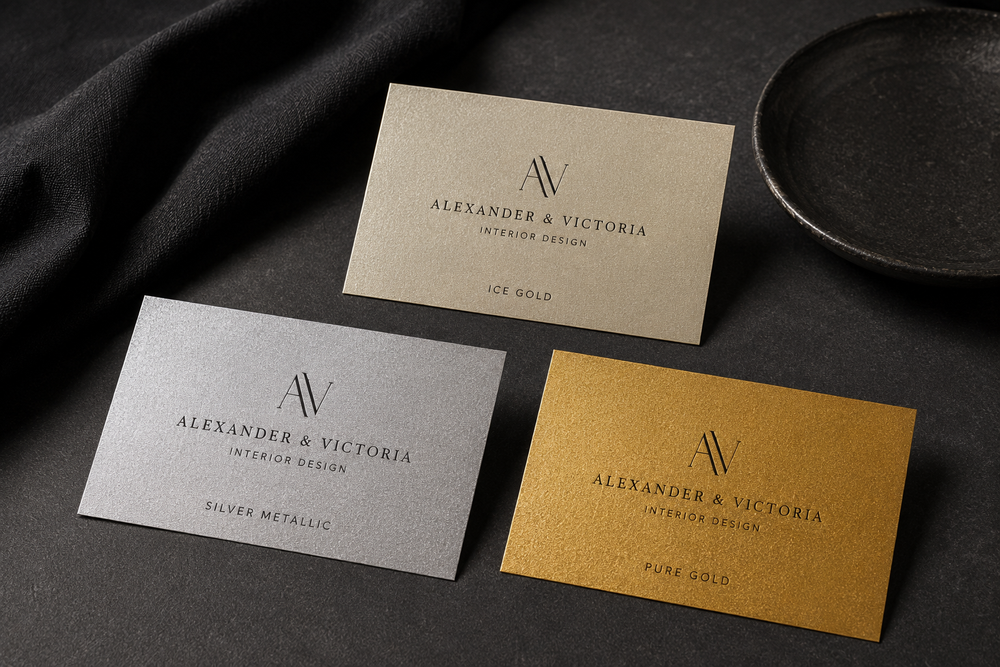 Metallic Business Cards 1