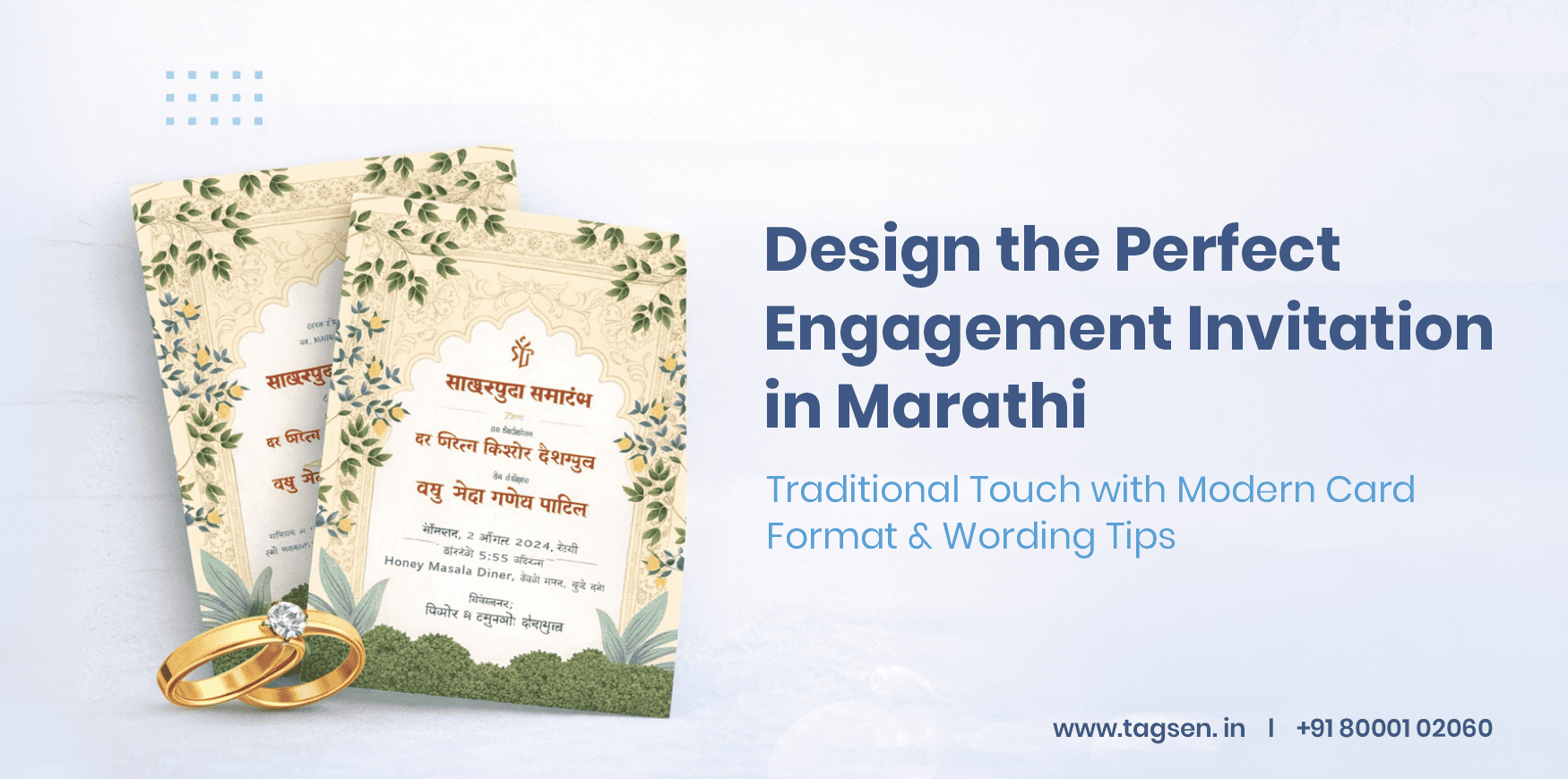 Engagement Invitation in Marathi – Card Text, Format & Design