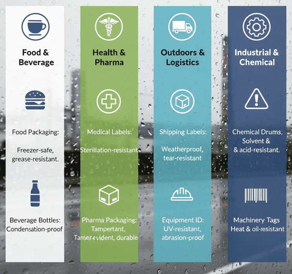Choosing the Right Waterproof Sticker by Application