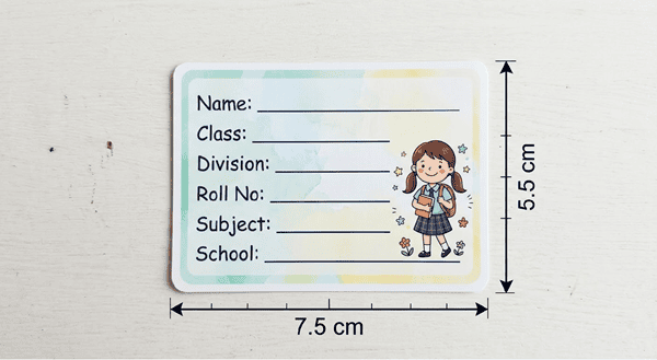 Notebook Sticker Size Guide