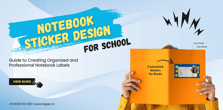 School Notebook Sticker Design Ideas