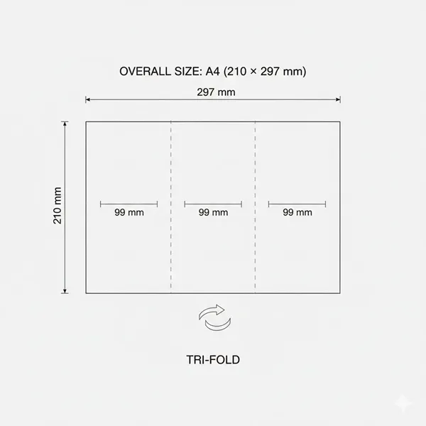 Standard Tri Fold Brochure Dimensions