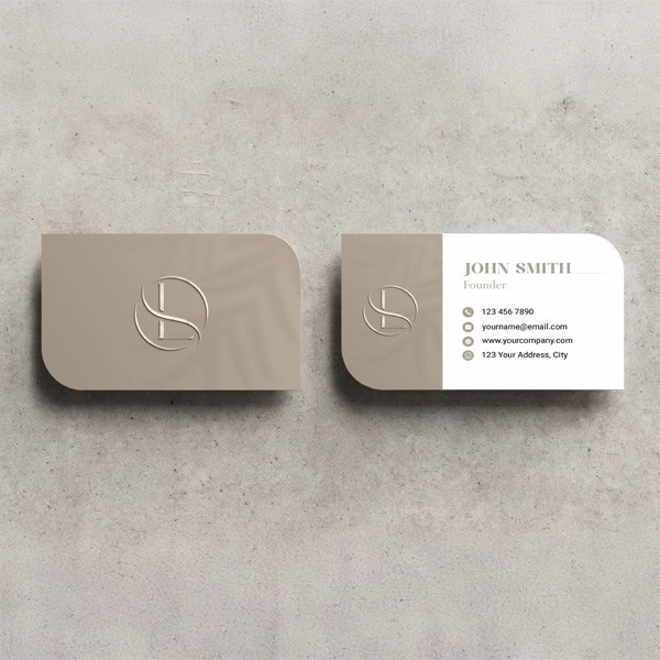 Leaf Shaped Business Cards