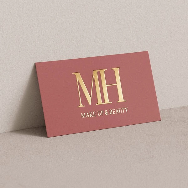Raised Foil Thick Business Cards