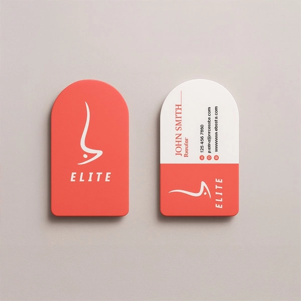 Half Circle Business Cards