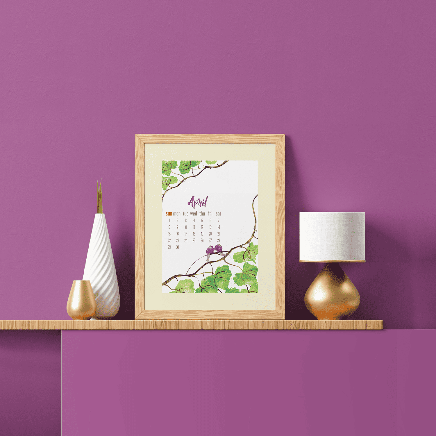Custom Calendar Photo Frame