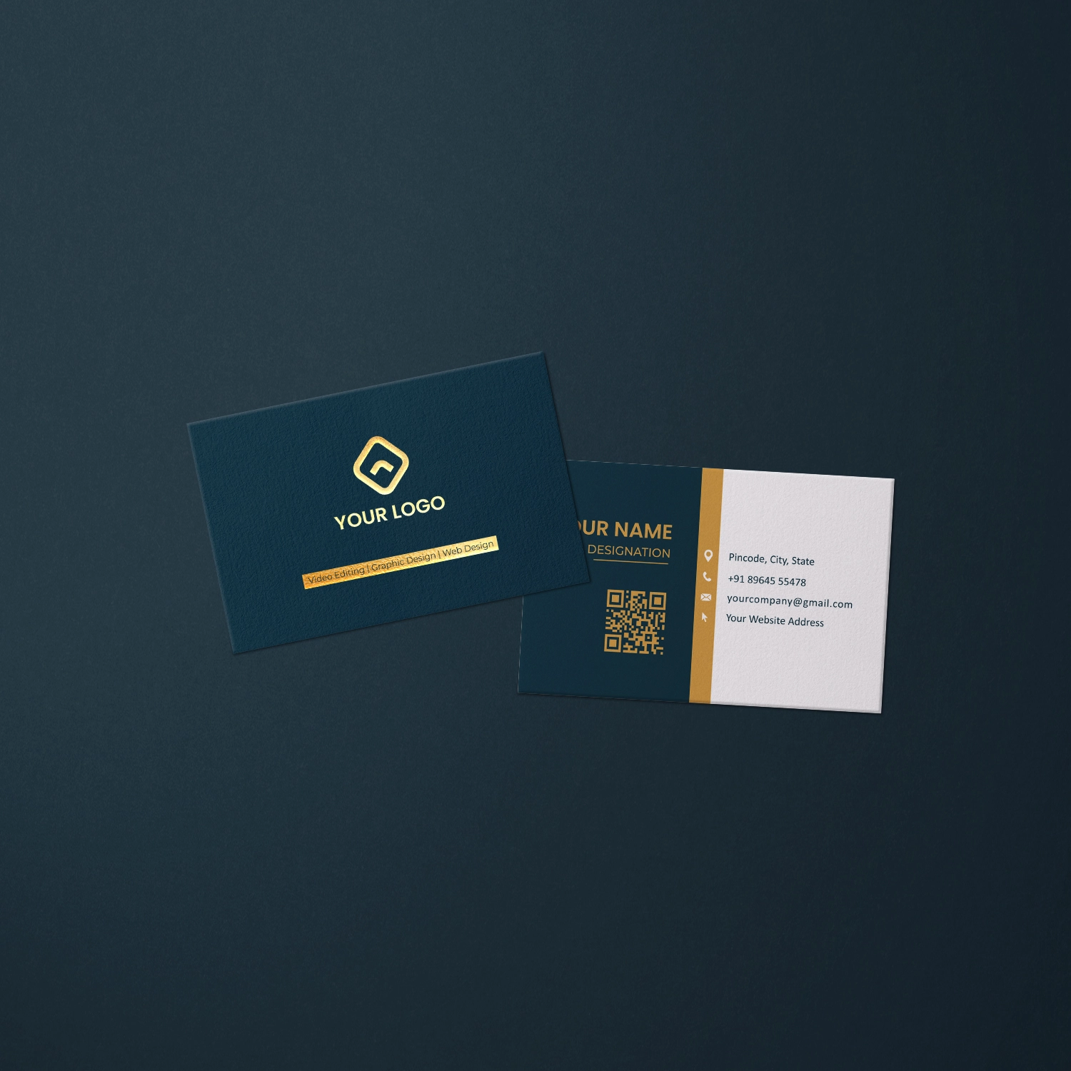 Raised Foil Business Card