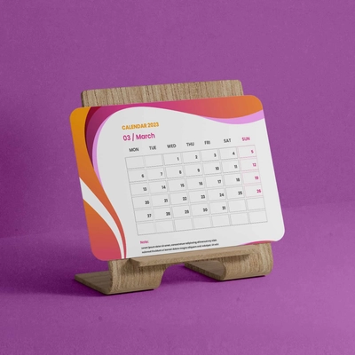 Mini Wooden Calendar