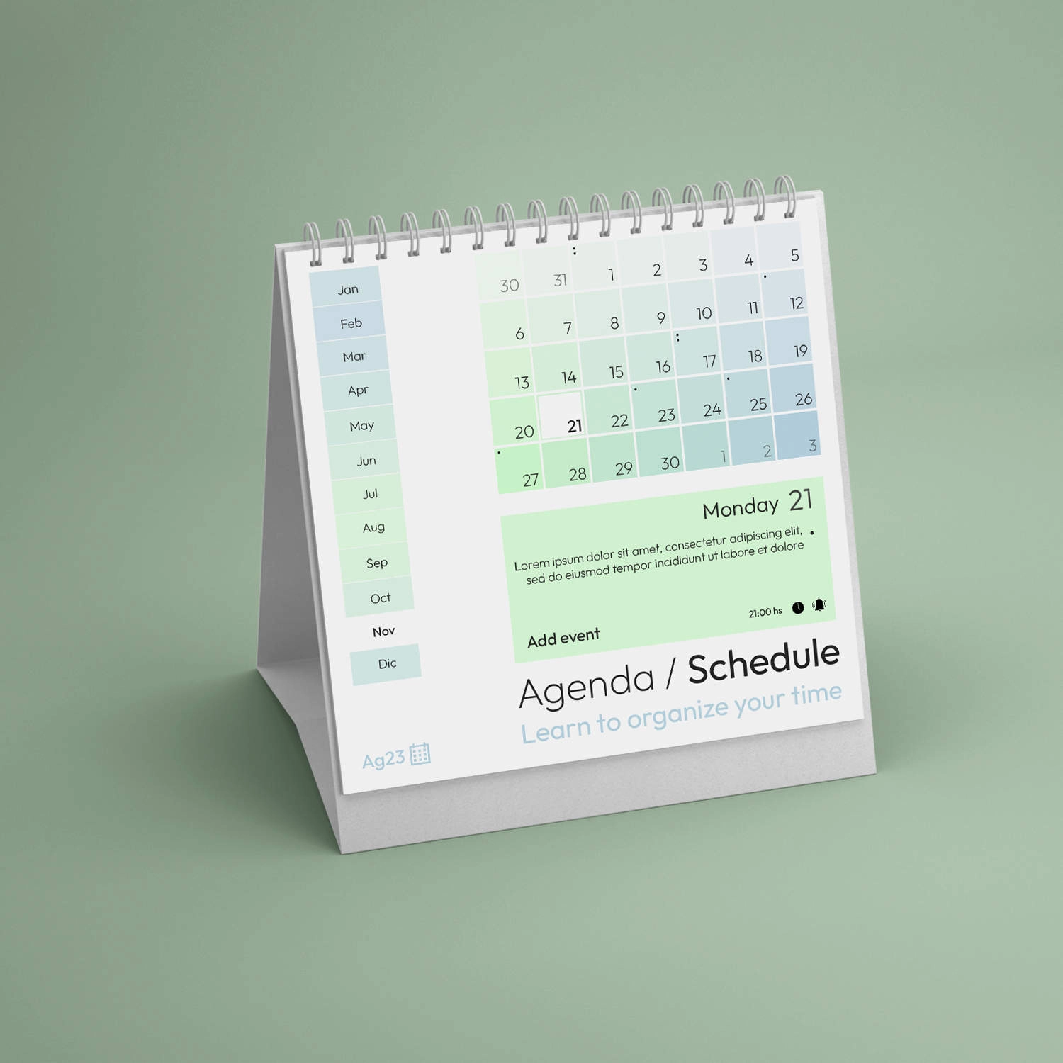 A5 Portrait Calendar