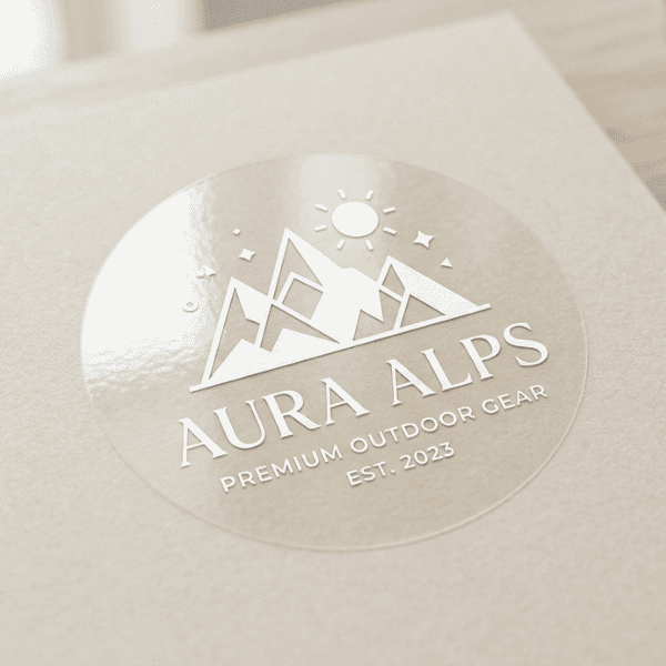 White-Ink Clear Stickers