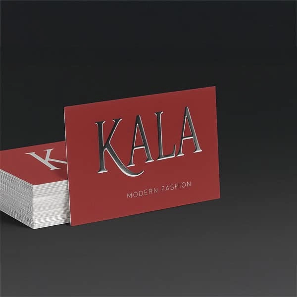 Raised Foil Thick Business Cards 2