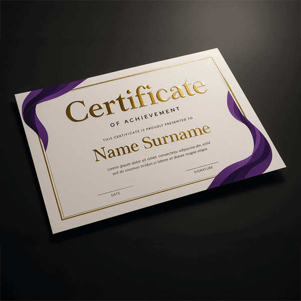 Luxury Certificate 3