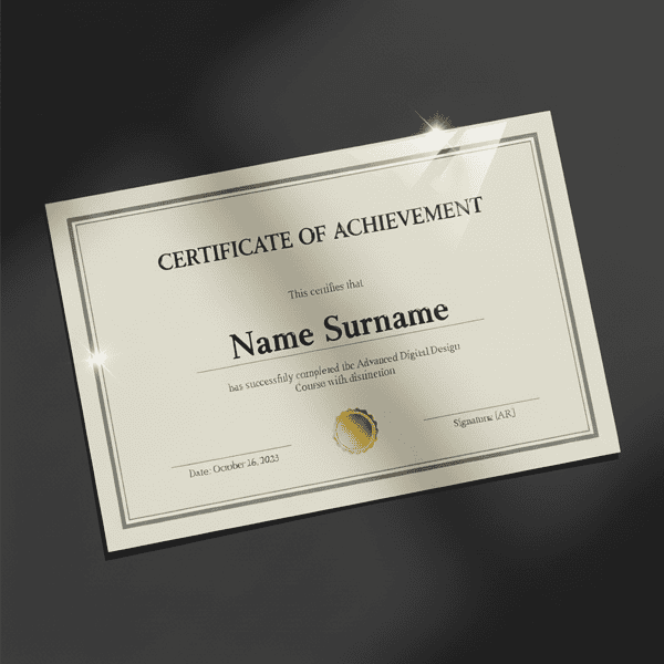 Luxury Certificate 5