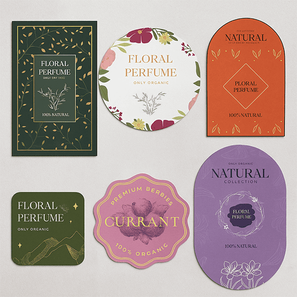 Custom shape sticker printing for logos and die-cut branding