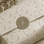 Custom Garment Wrapping Paper with Monogram Print