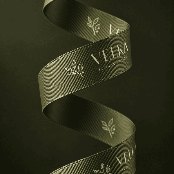Custom Printed Grosgrain Ribbon with Logo | Tagsen