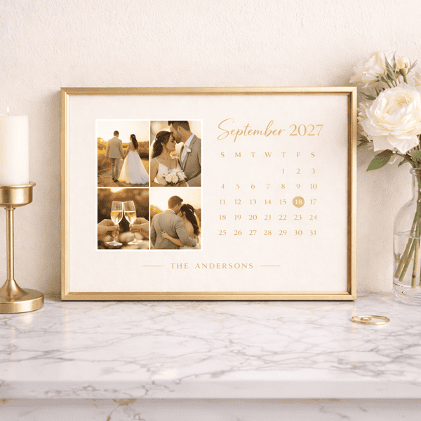 Photo frame calendar