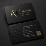Front and back custom Spot UV business cards with raised gloss finish