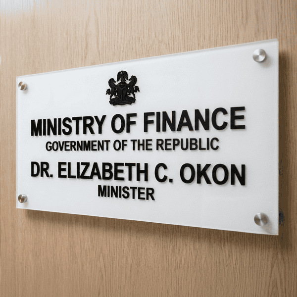 Premium Wall Mounted Acrylic Name Plate