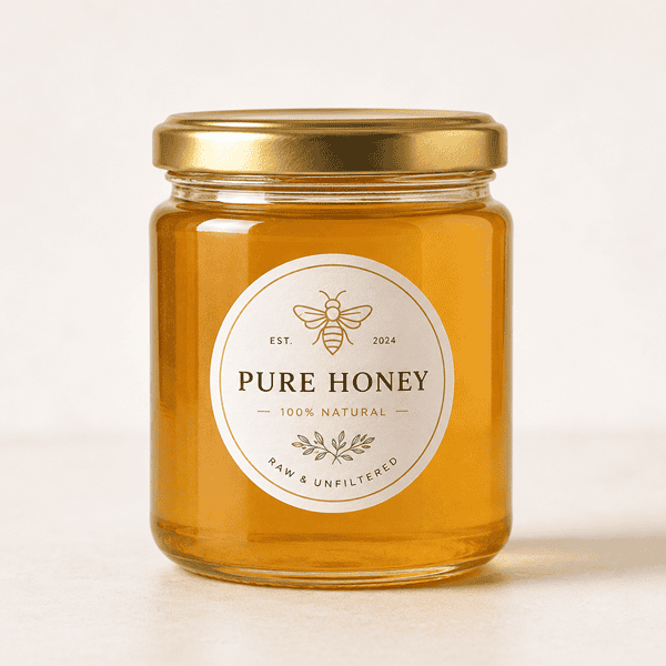 Round sticker printing for glass jars and product packaging labels