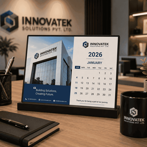 corporate calendar photo frame with logo