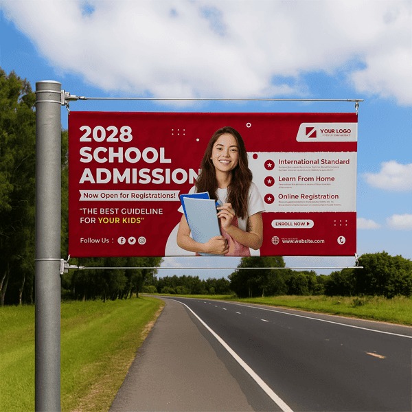 Custom School Banner Design & Printing Service