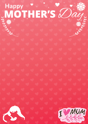 Mother's Day - (I love Mum) 850x1200 - Over Sized