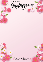 Mother's Day - (Best Mum) 850x1200 - Over Sized