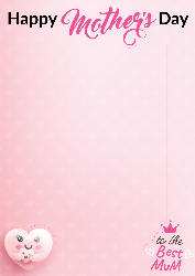 Mother's Day - (Best Mum2) 850x1200 - Over Sized