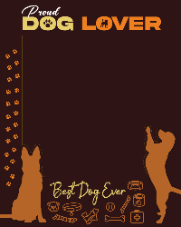 Pet Dog - (Proud Dog Lover) 1200x1500 - Large