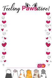 Pet Cat - (Feeling Pawsitive) 600x900 - Small