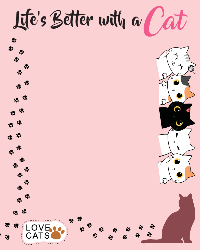Pet Cat - (Life is Better with Cat) 1200x1500 - Large