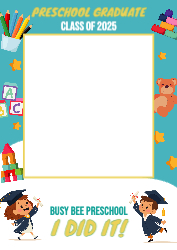 Graduation - Preschool - 850x1200mm