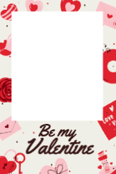Selfie Frame - Be My Valentine -  600x900mm