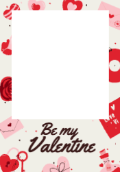 Selfie Frame - Be My Valentine -  700x1000mm
