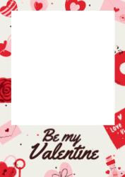 Selfie Frame - Be My Valentine -  850x1200mm