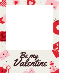 Selfie Frame - Be My Valentine -  1200x1500mm