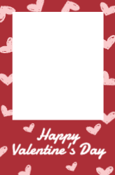 Selfie Frame - Doodle Hearts -  1200x1500mm