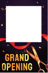 Grand Opening - Black - Lifesize - 600x900mm