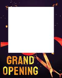 Grand Opening - Black - Large - 1200x1500mm