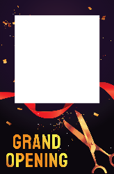 Grand Opening - Black - Lifesize - 1800x1180mm