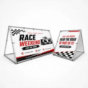 A-Frame - Bannerstand - Racing Event