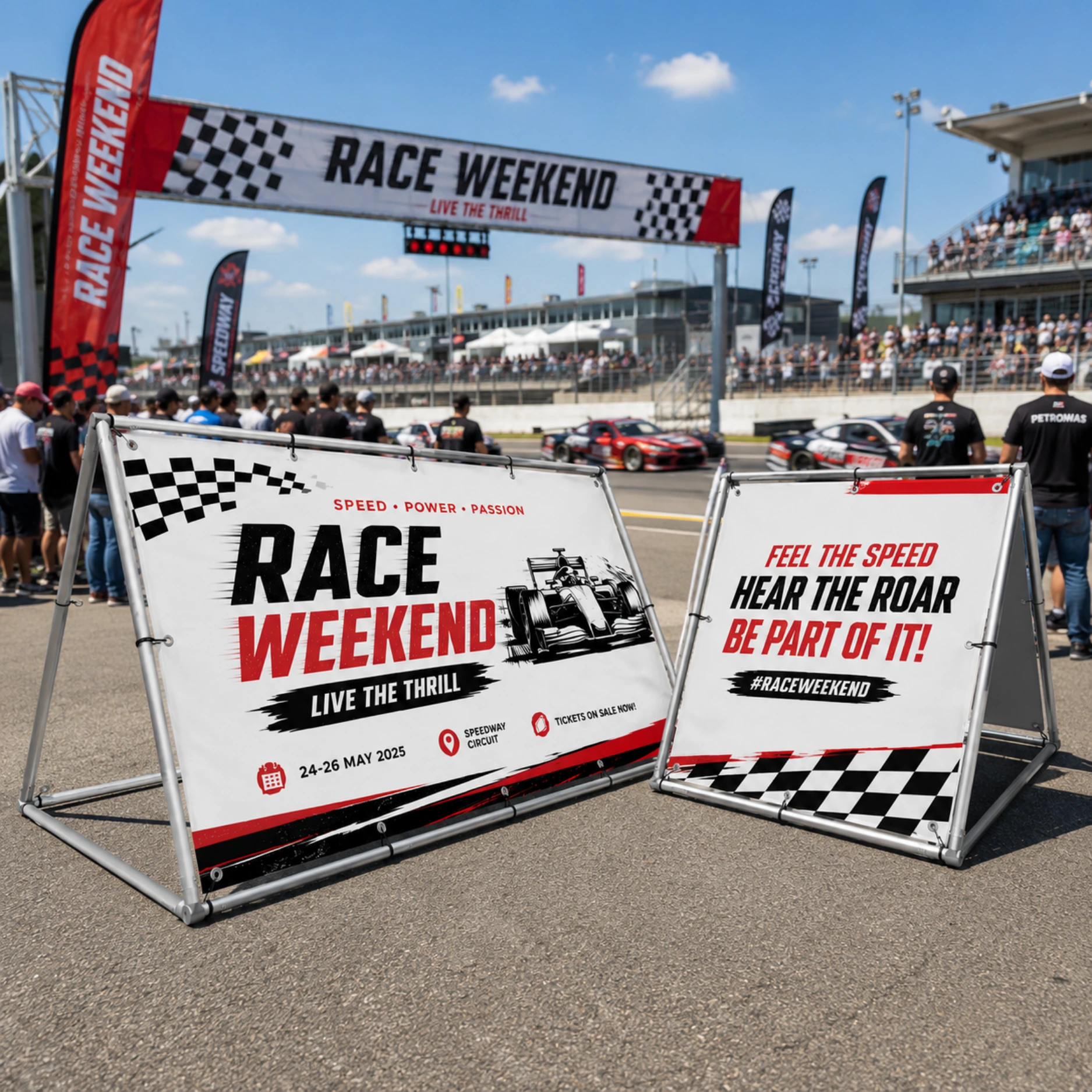 A-Frame - Bannerstand - Racing Event