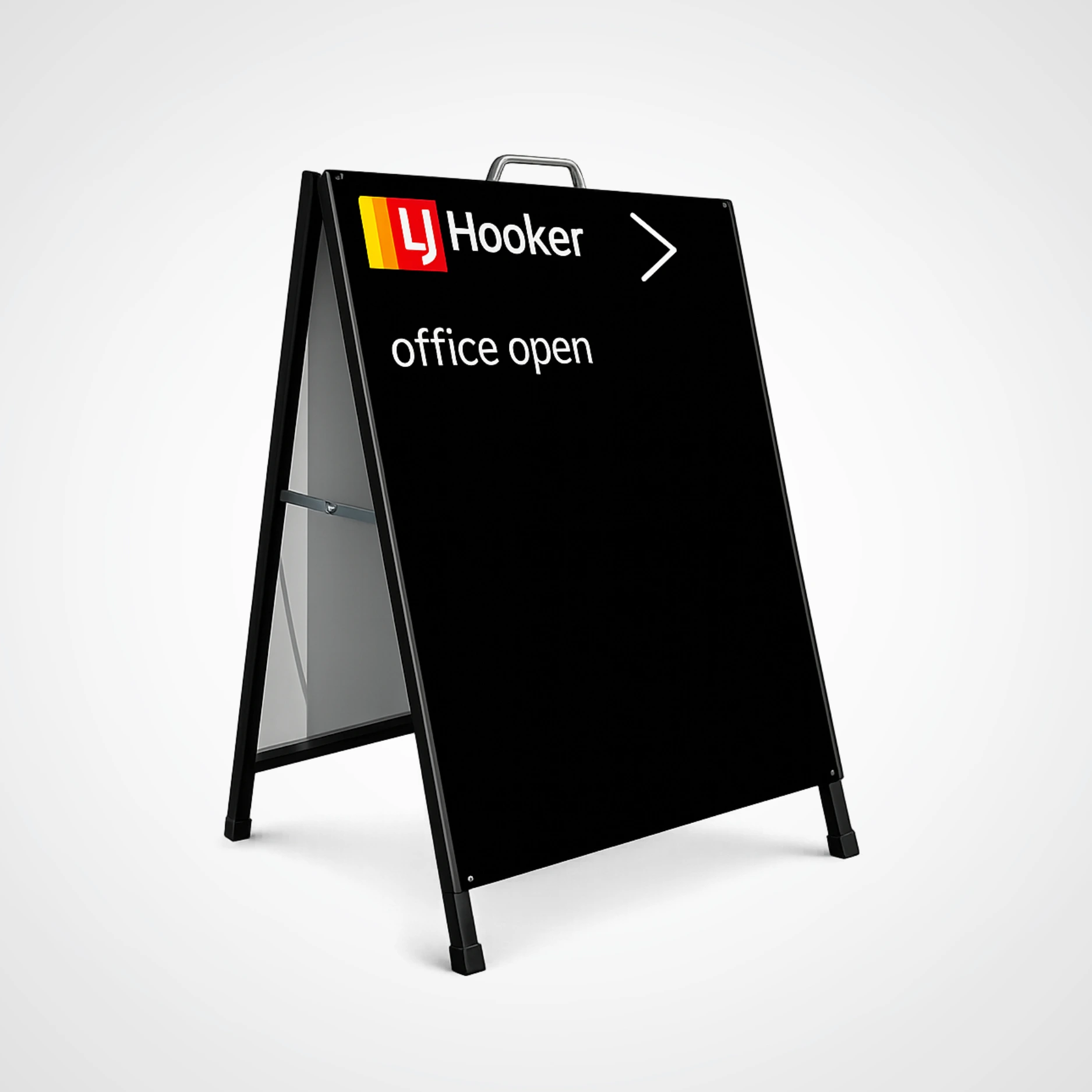 A-Frame - Chalkboard - LJ Hooker Black