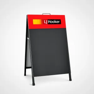 A-Frame - Chalkboard - LJ Hooker Red