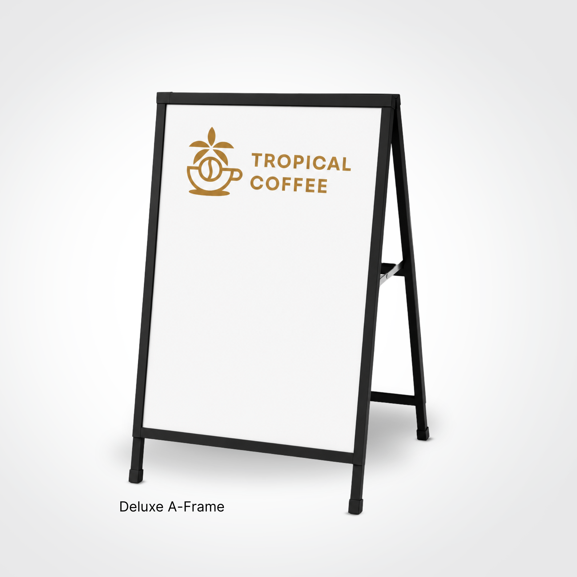 Deluxe A-Frame - Whiteboard - Tropical Coffee