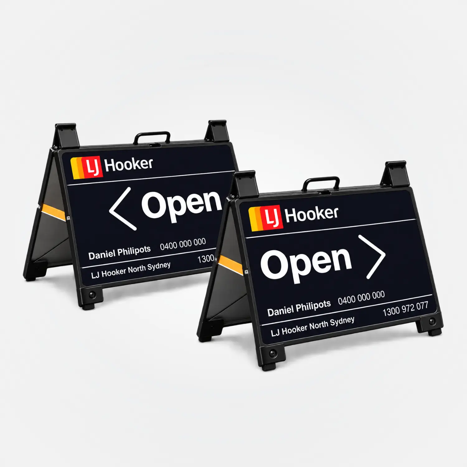 A-Frame - Ezysign Enduro - LJ Hooker (Black)