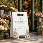 Corflute - A-Frame with Legs and Handle - Flower Shop