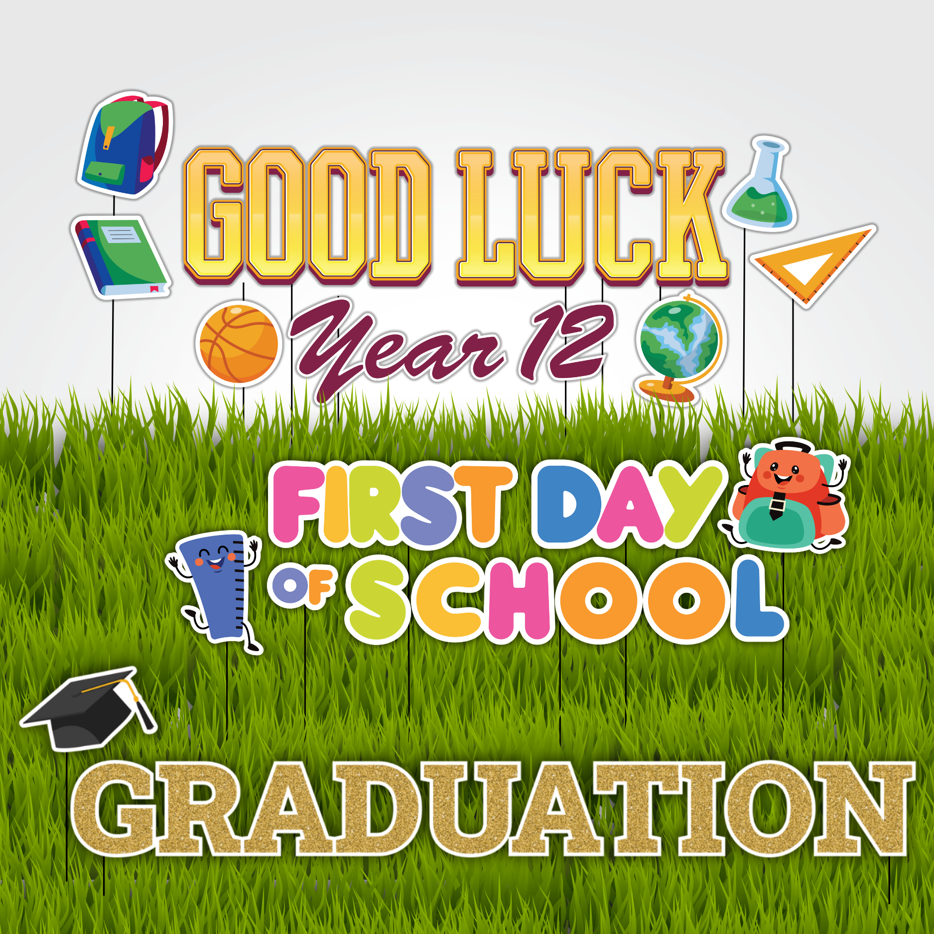 GARDEN SIGNS - PRESET MESSAGE PACKS 1